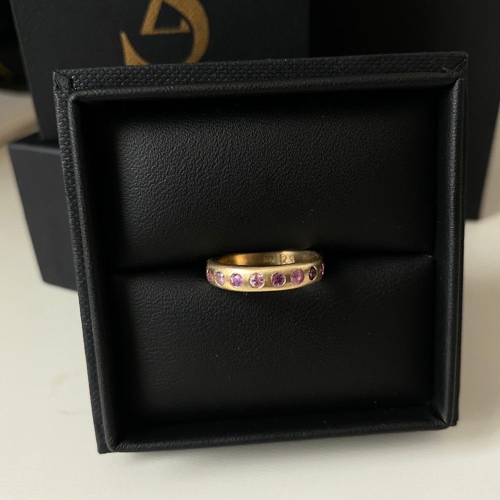 14ct Yellow Gold & Mixed Sapphires ring